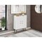Manhattan Comfort Bogart Accent Cabinet in White and Nature 255BMC6 - alternate 3